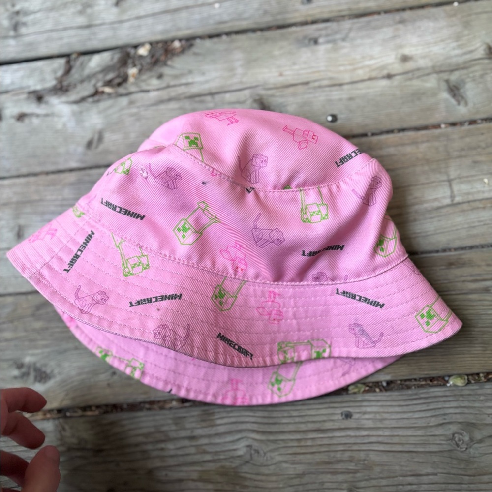 Minecraft  Pink Graphic Bucket Hat